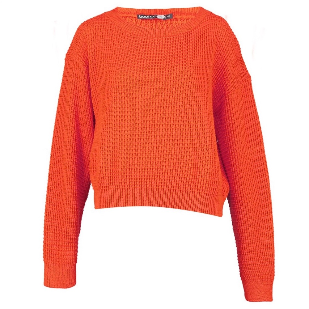 Boohoo Tall Crew neck crop sweater